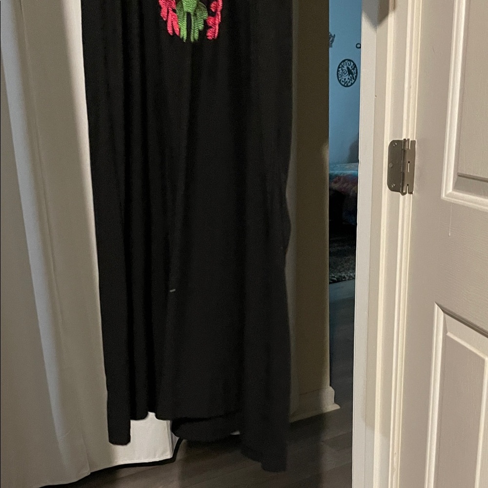 Source Unknown Black Dress with Colorful Embroidery - Picture 6 of 9